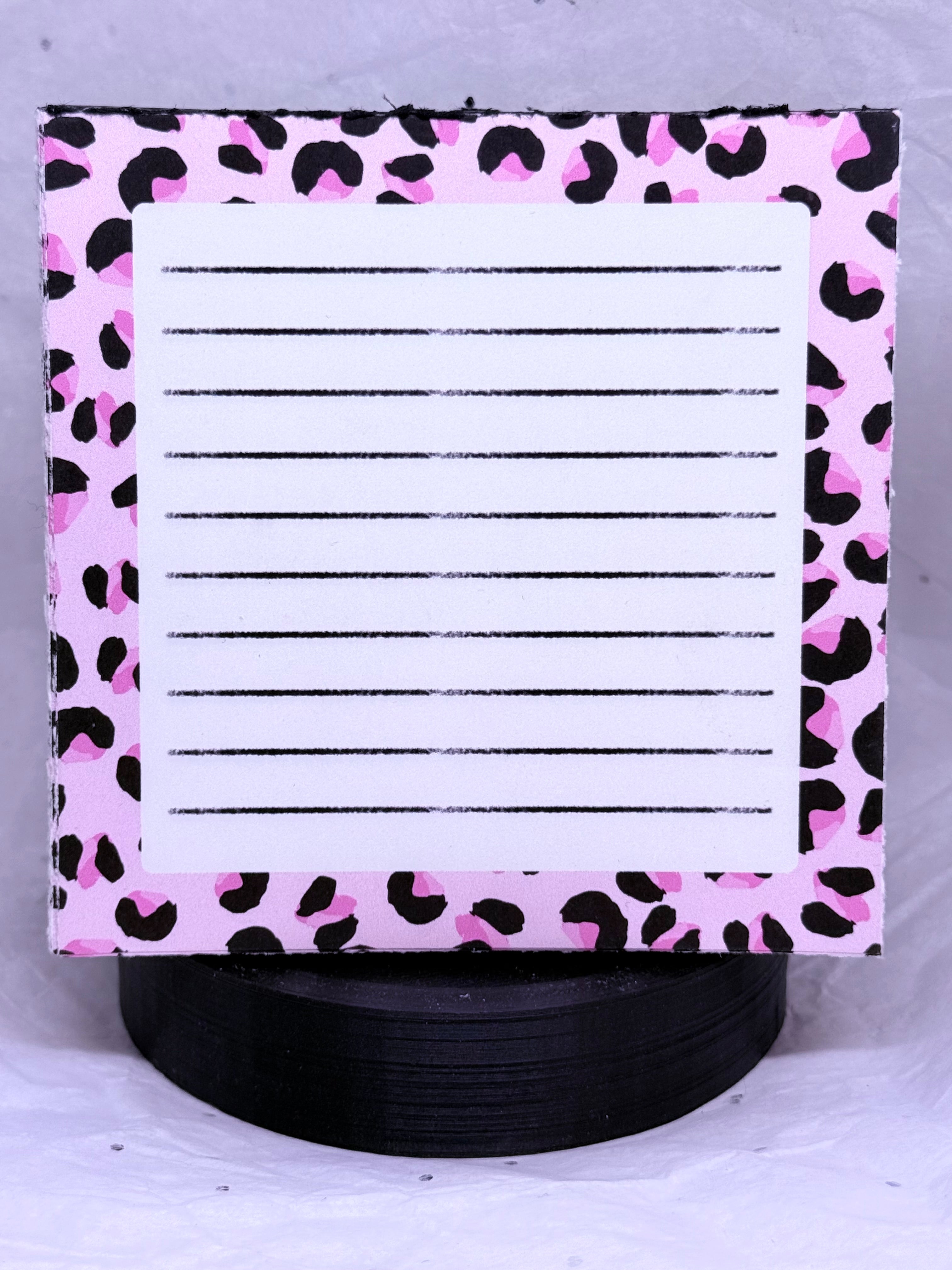 Pink & Black Leopard | Note Pad