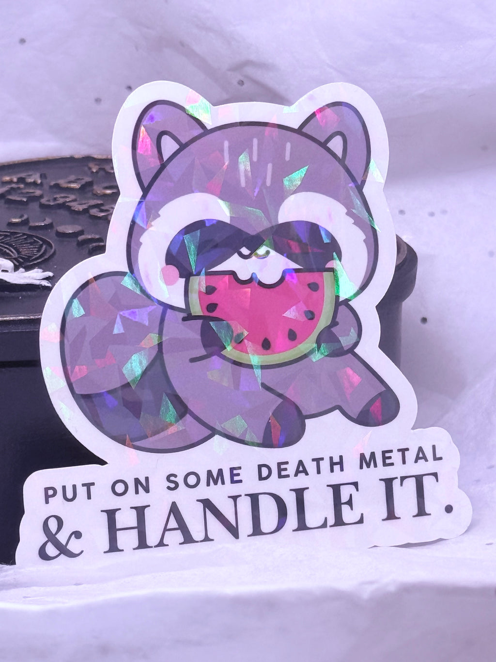 Raccoon Death Metal | Sticker