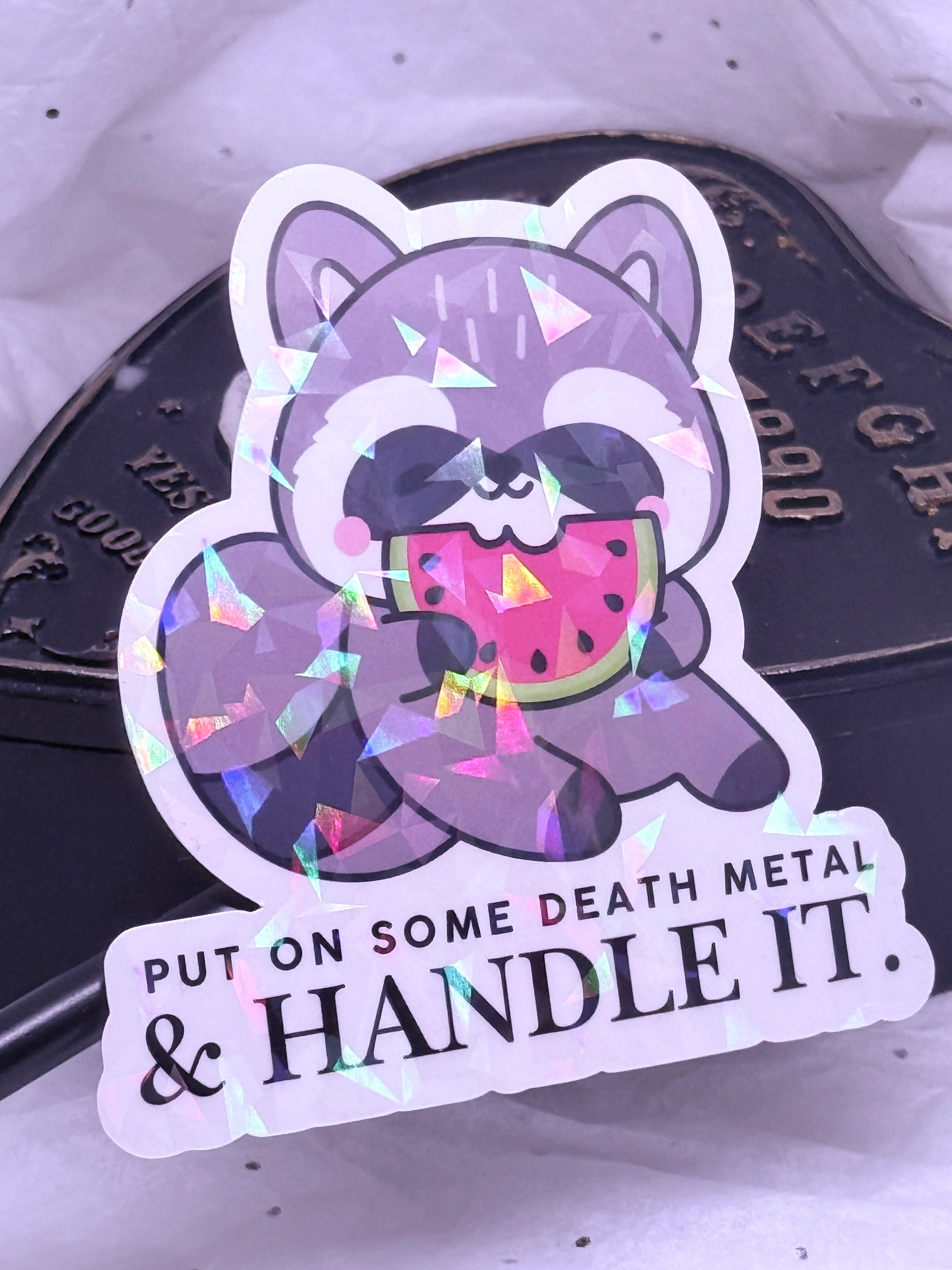 Raccoon Death Metal | Sticker