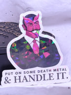 Handsome Devil Death Metal | Sticker