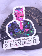 Handsome Devil Death Metal | Sticker