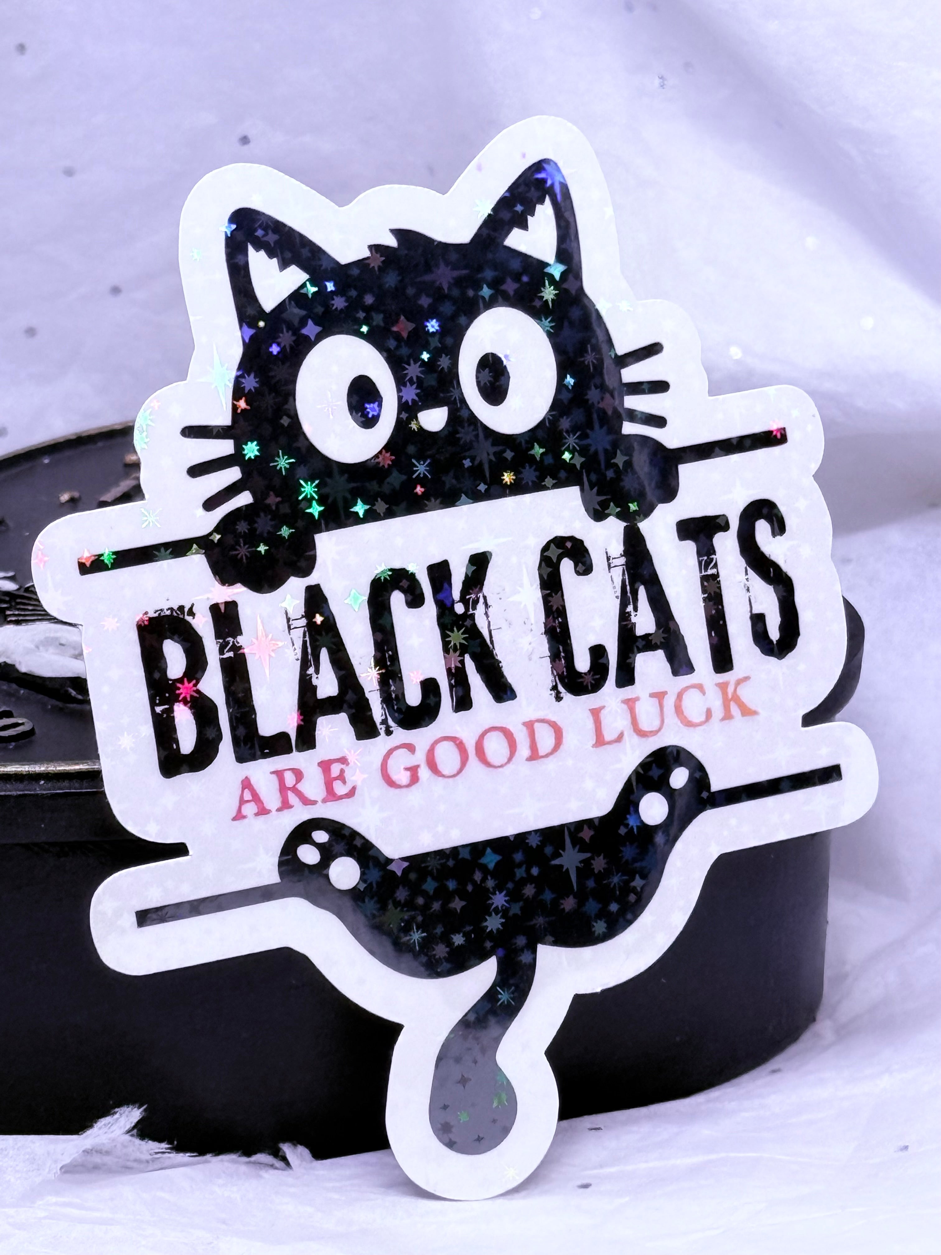 Black Cats Are Good Luck | Sticker