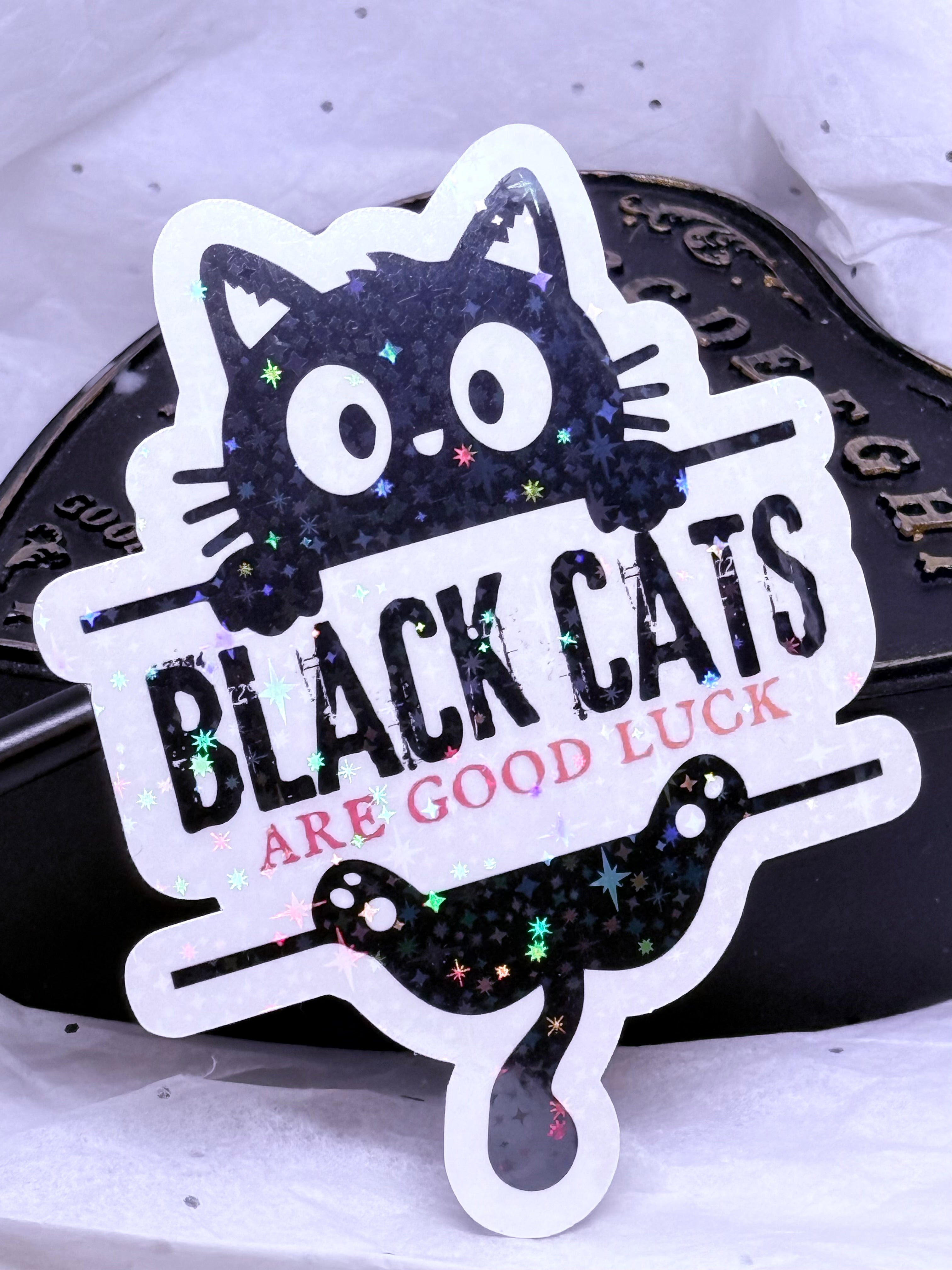 Black Cats Are Good Luck | Sticker