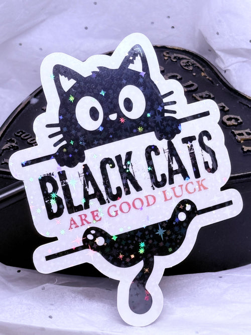 Black Cats Are Good Luck | Sticker