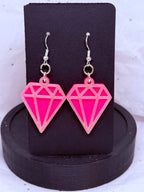 Silver Diamonds | 3D Printed Earrings