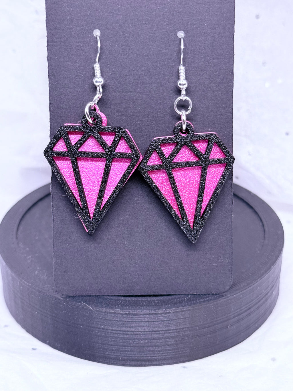 Black Diamonds | 3D Printed Earrings