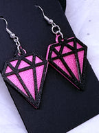 Black Diamonds | 3D Printed Earrings