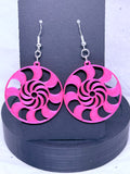 Silky Magenta Candy | 3D Printed Earrings