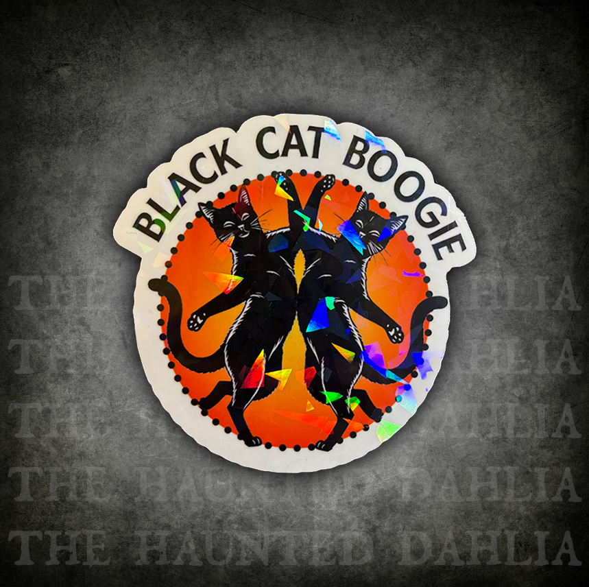 Black Cat Boogie Sticker