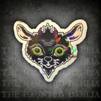 Devilish Goat Sticker (Black & Purple) | Sticker