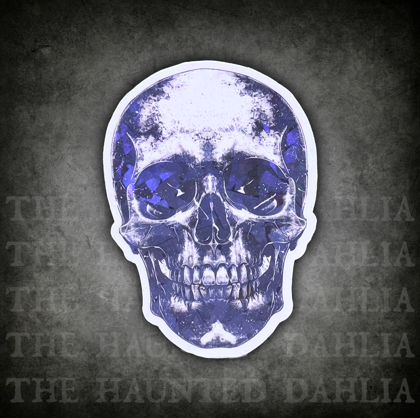Black & White Skull Sticker