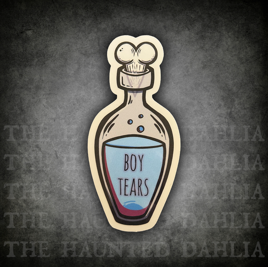 Boy Tears Sticker