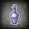 Black & White Mini Poison Bottle Sticker