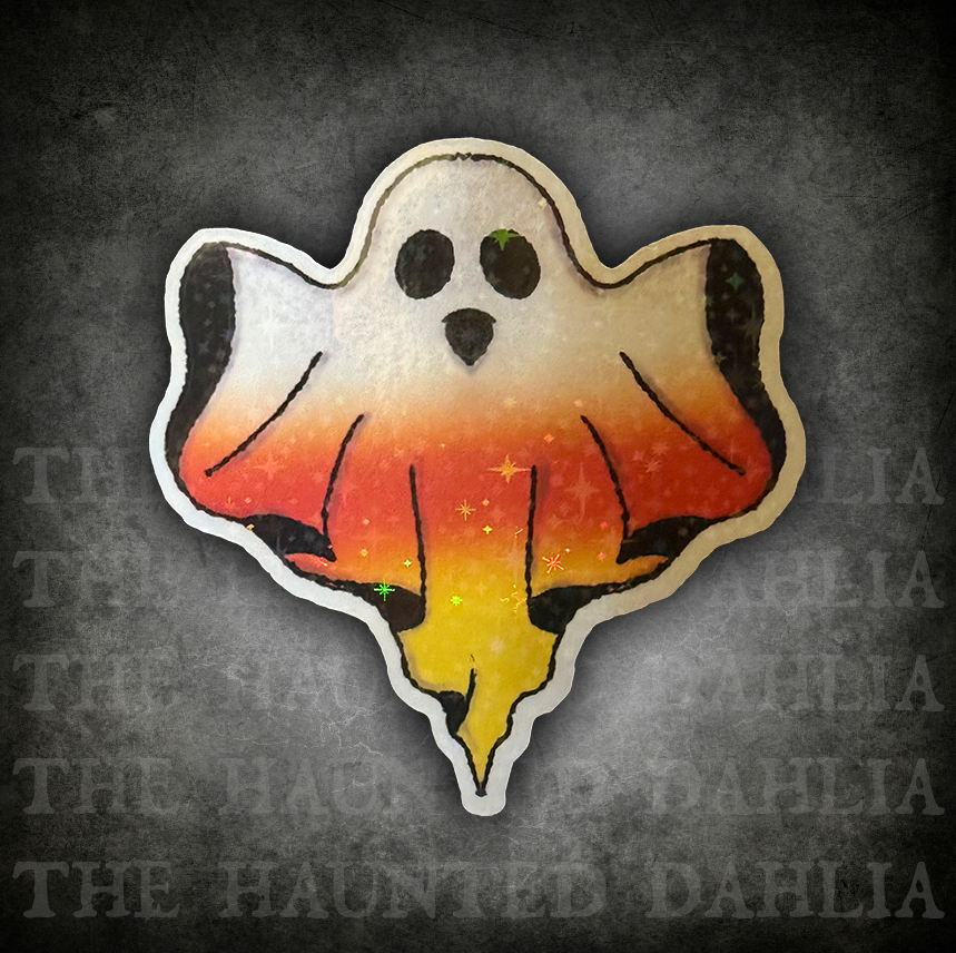 Candy Corn Ghost Sticker