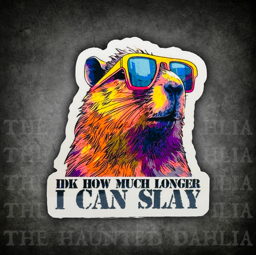 Slaying Capybara | Sticker