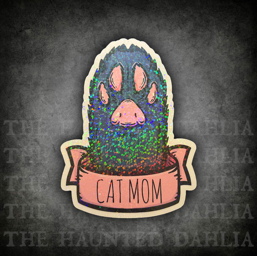 Cat Mom Paw Sticker
