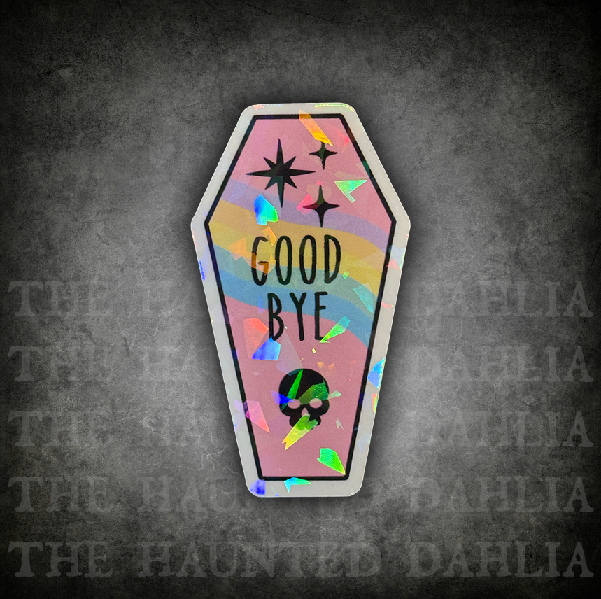 Goodbye Coffin Sticker
