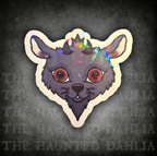Devilish Goat Sticker (Gray)