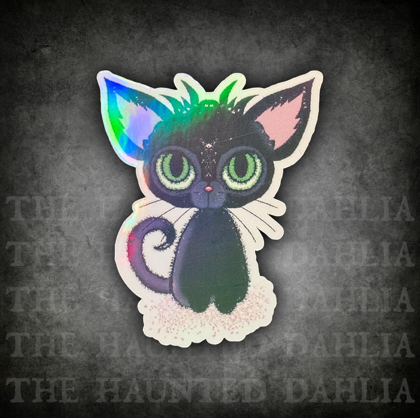 Gremlin Black Cat Sticker