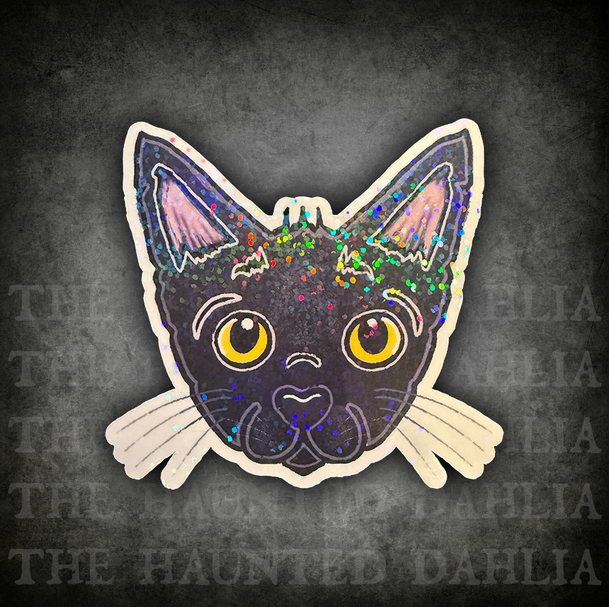 Grimm the Gremlin Cat Sticker