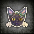 Grimm the Gremlin Cat Sticker