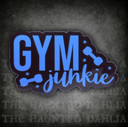 Gym Junkie Sticker (Blue) | Sticker