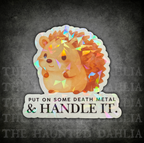 Hedgehog Death Metal | Sticker