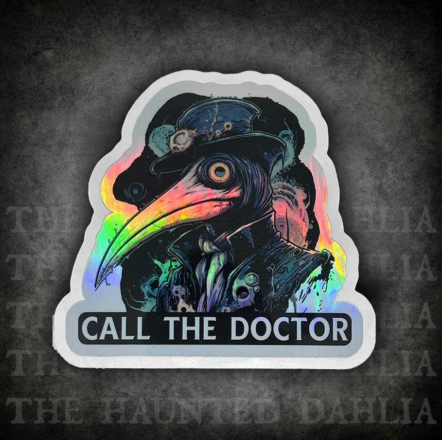 Plague Doctor | Holographic Sticker