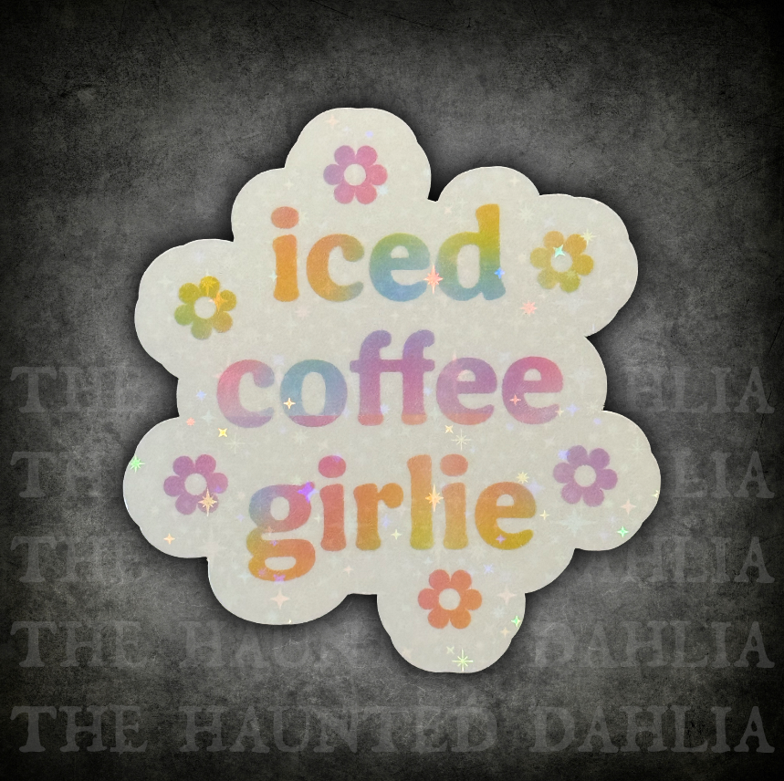 Iced Coffee Girlie | Sticker