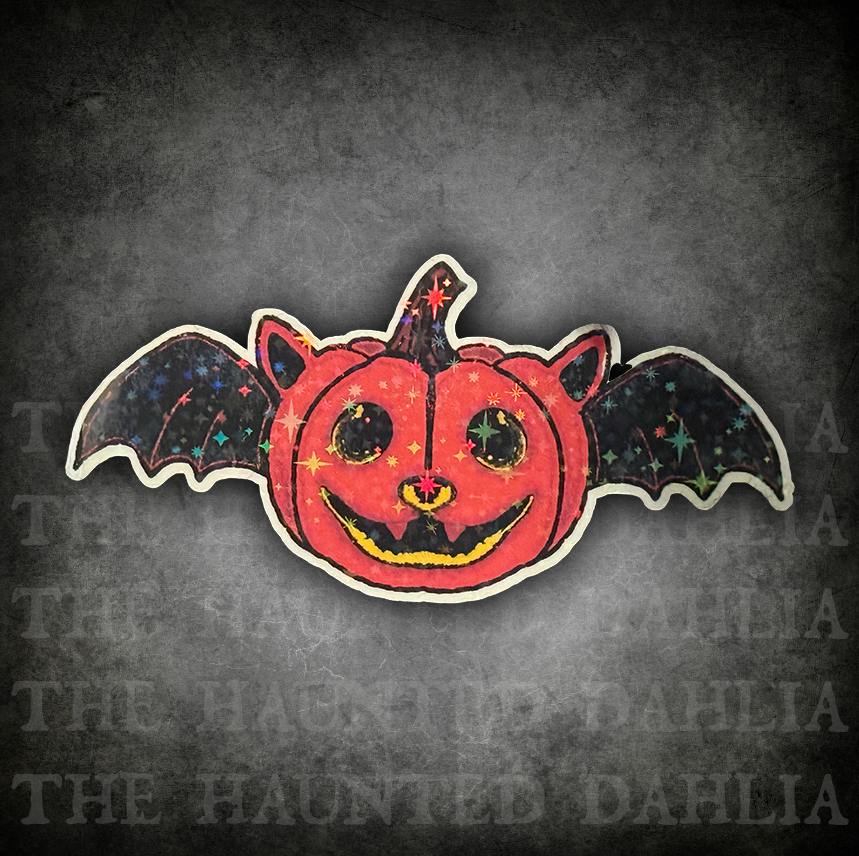 Jack o'Lantern Bat Sticker