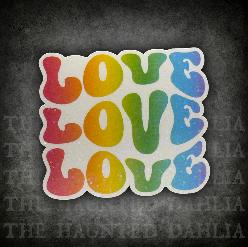 3x the Love Sticker