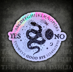 Ouija Snake & Moon | Holographic Sticker