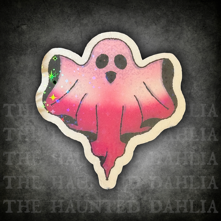 Girly Ghost Sticker