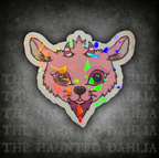 Devilish Goat Sticker (Pink)