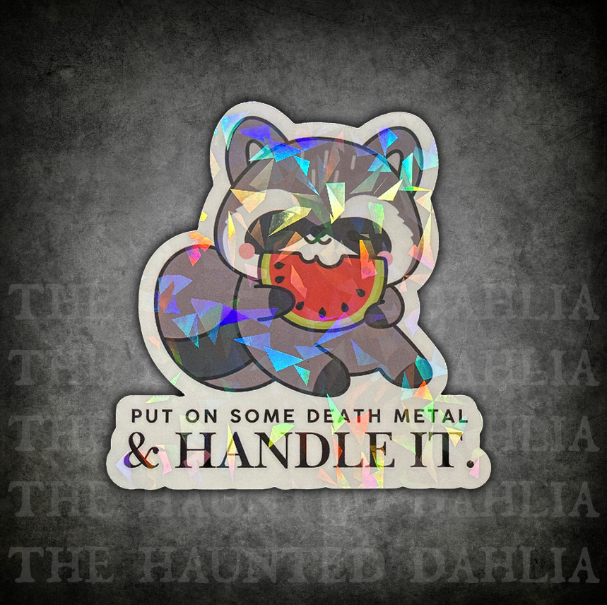 Raccoon Death Metal | Sticker