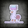 Silly Goose Book Club Sticker (w/Books) | Sticker