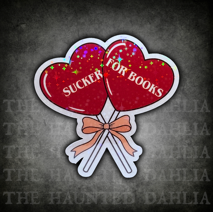 Sucker for Books Sticker