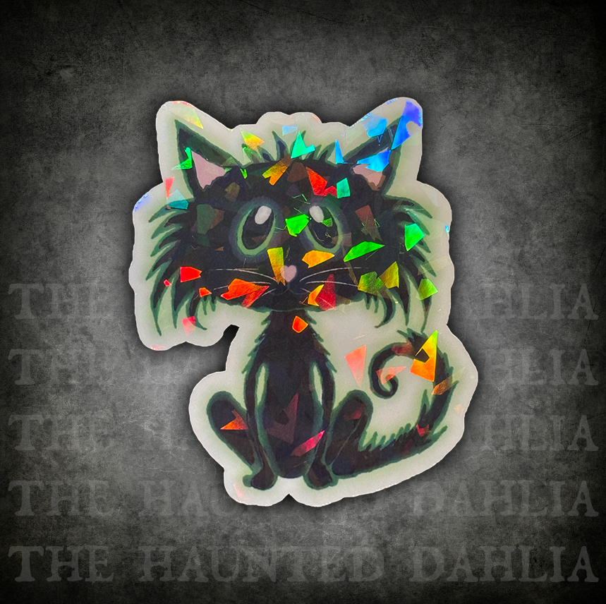 Toxic Black Cat Sticker