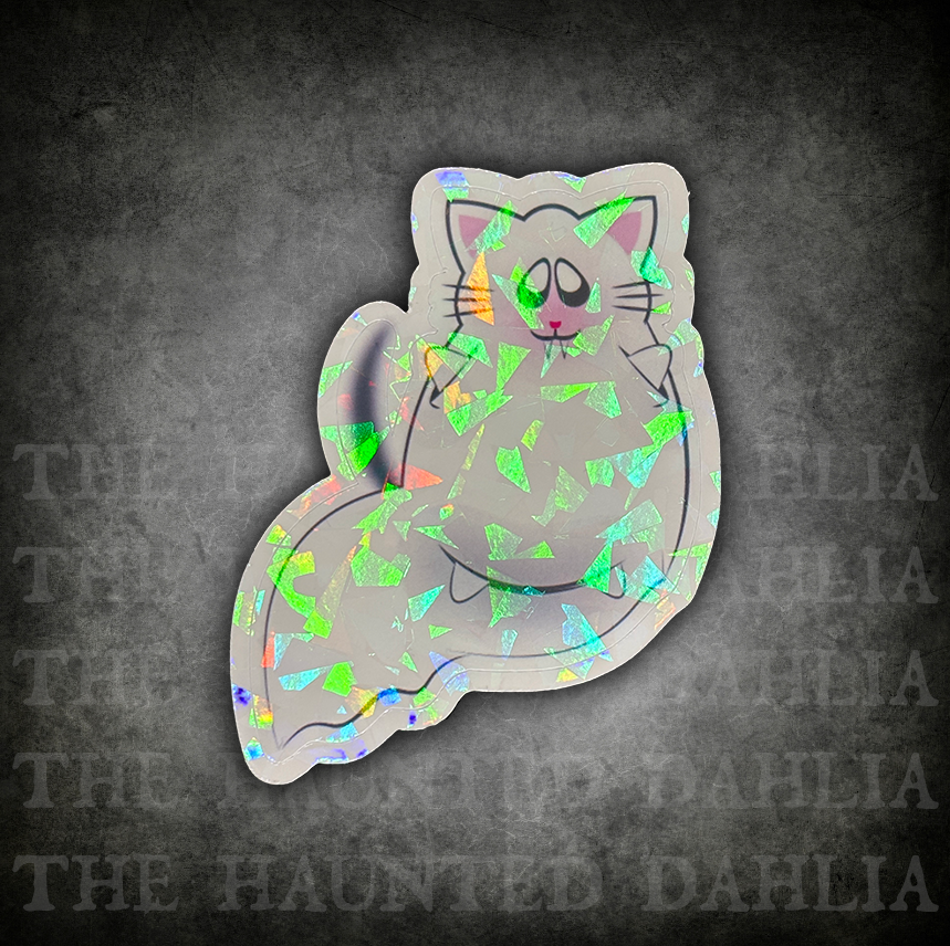 Vampire Ghost Cat Sticker