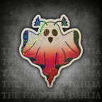 Ghost with Christmas Tree Antennas | Sticker